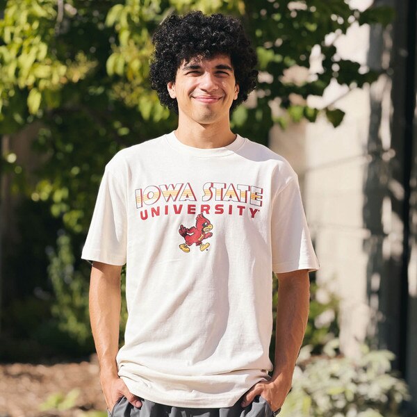 College House Walking Cy Vintage White Heavy Weight Short Sleeve T-shirt